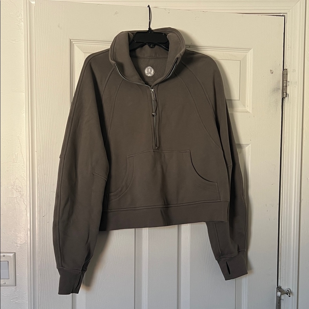 Lululemon Scuba Half Zip Funnel Neck in Rover